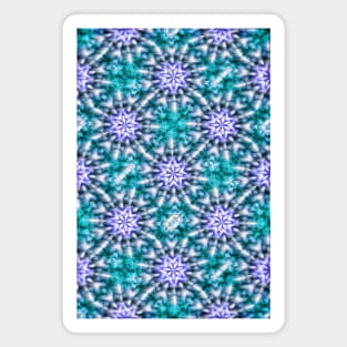 Snowflake kaleidoscope pattern Magnet